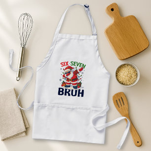 67 Meme Six Seven Bruh Funny Christmas 6 7 Standard Apron