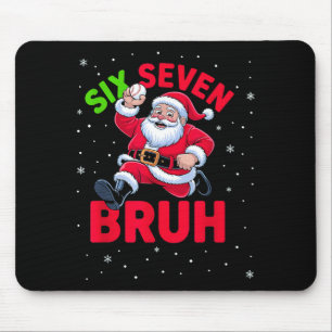67 Meme Six Seven Bruh Santa Baseball Christmas Bo Mouse Mat