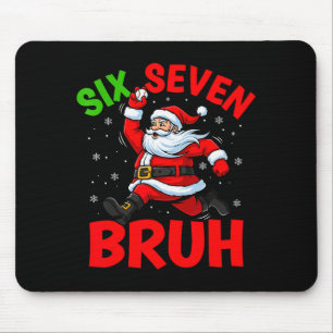 67 Meme Six Seven Bruh Santa Baseball Funny Christ Mouse Mat