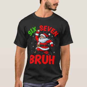 67 Meme Six Seven Bruh Santa Baseball Funny Christ T-Shirt