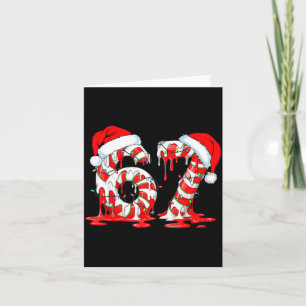 67 Meme Six Seven Candy Canes Drip Christmas Pajam Card