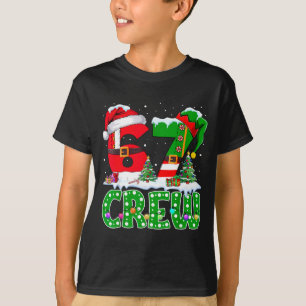 67 Meme Six Seven Christmas Crew Xmas Lights Famil T-Shirt