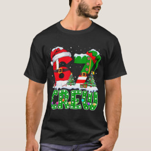 67 Meme Six Seven Christmas Crew Xmas Lights Famil T-Shirt