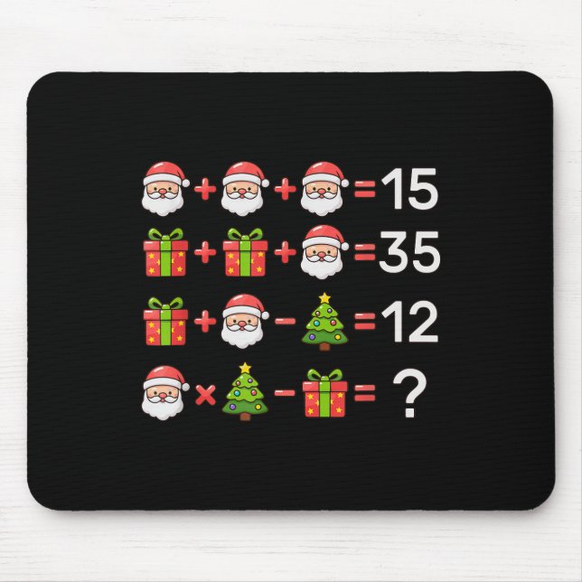 67 Meme Six Seven Christmas Math Equation Xmas Log Mouse Mat (Front)