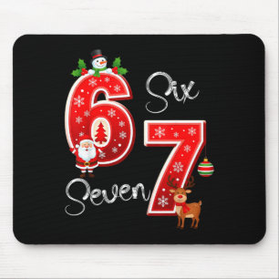 67 Meme Six Seven Christmas Pajamas For Women Men  Mouse Mat