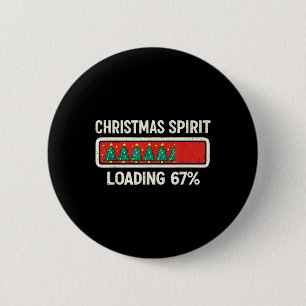 67 Meme Six Seven Christmas Spirit Loading Gen Z A 6 Cm Round Badge