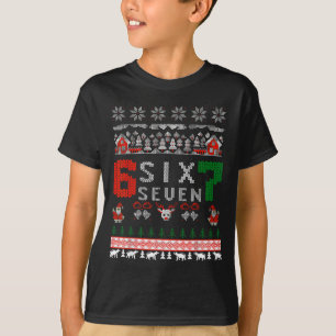 67 Meme Six Seven Christmas Ugly Sweater For Kids