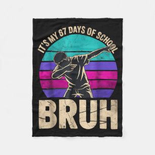 67 Meme Six Seven Dabbing Boy It's My 67 Days Of S Fleece Blanket