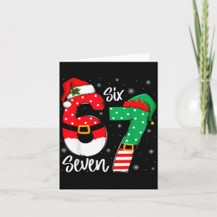67 Meme Six Seven For Kids Women Men Boys Girls Ch Card