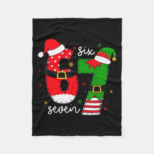 67 Meme Six Seven For Kids Women Men Boys Girls Ch Fleece Blanket (Front)