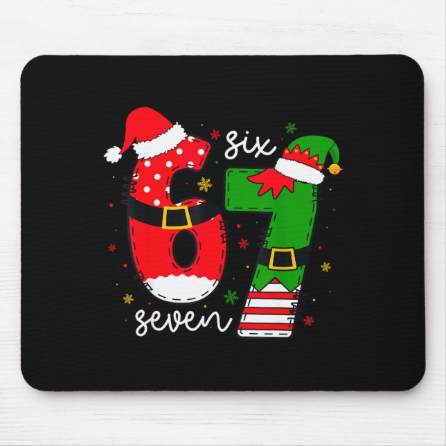 67 Meme Six Seven For Kids Women Men Boys Girls Ch Mouse Mat (Front)