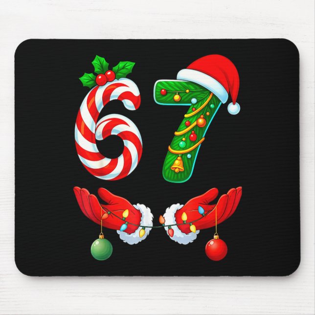 67 Meme Six Seven For Kids Women Men Boys Girls Ch Mouse Mat (Front)