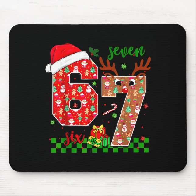 67 Meme Six Seven For Kids Women Men Boys Girls Ch Mouse Mat (Front)