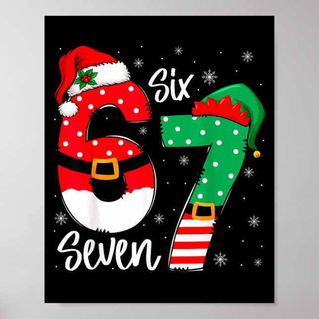 67 Meme Six Seven For Kids Women Men Boys Girls Ch Poster (Front)