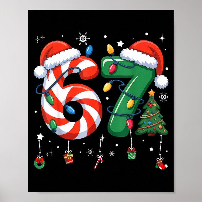 67 Meme Six Seven For Kids Women Men Boys Girls Ch Poster (Front)