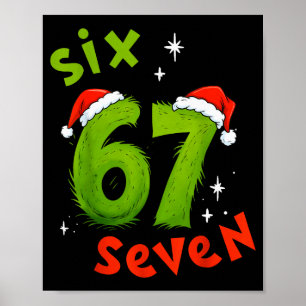 67 Meme Six Seven For Kids Women Men Boys Girls Ch Poster