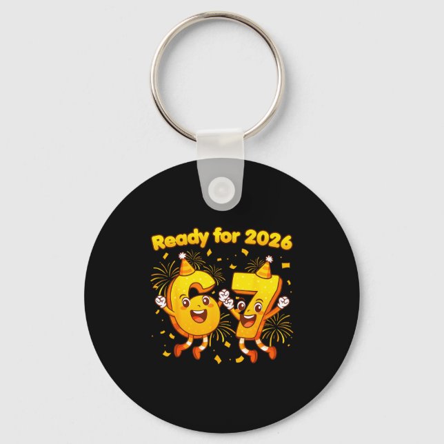 67 Meme Six Seven For Kids Women Men Boys Girls Ne Key Ring (Front)