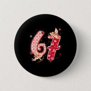 67 Meme Six Seven For Kids Women Men Boys Girls Va 6 Cm Round Badge