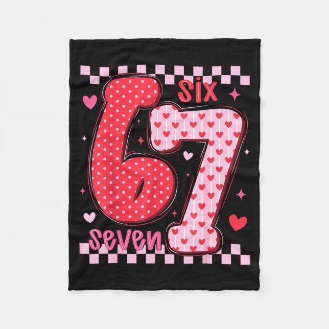 67 Meme Six Seven For Kids Women Men Boys Girls Va Fleece Blanket (Front)