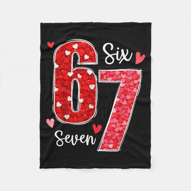 67 Meme Six Seven For Kids Women Men Boys Girls Va Fleece Blanket (Front)