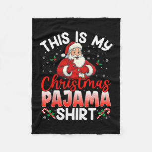 67 Meme Six Seven Funny Christmas Pajamas Santa Sh Fleece Blanket