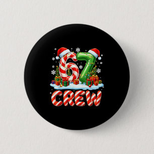 67 Meme Six Seven Funny Christmas Women Men Boys G 6 Cm Round Badge