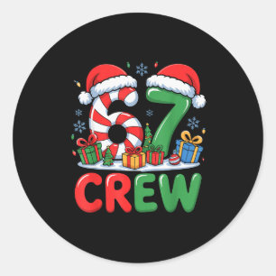 67 Meme Six Seven Funny Christmas Women Men Boys G Classic Round Sticker