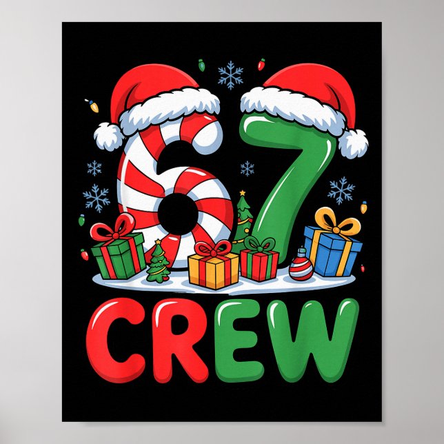 67 Meme Six Seven Funny Christmas Women Men Boys G Poster (Front)