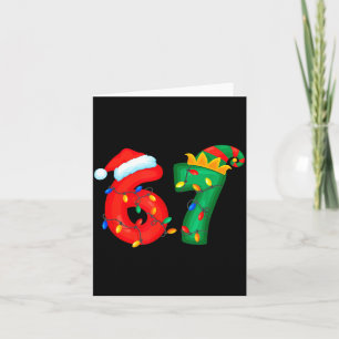 67 Meme Six Seven Funny Xmas Lights Pajamas Men Wo Card