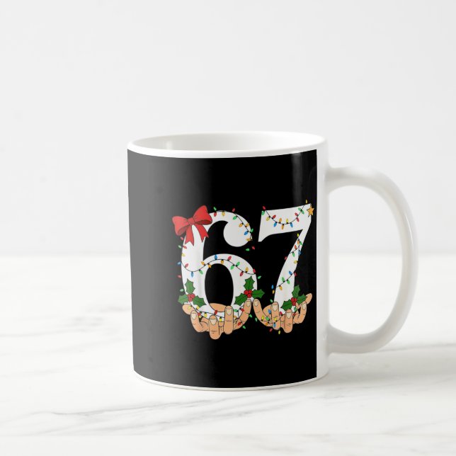 67 Meme Six Seven Kids Women Men Boys Girls Christ Coffee Mug (Right)