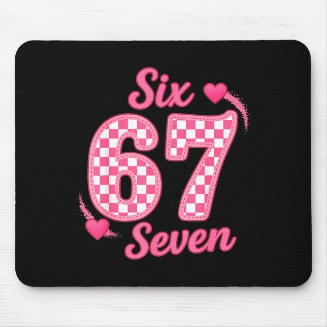 67 Meme Six Seven  Mouse Mat (Front)