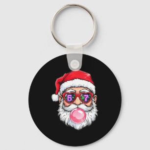 67 Meme Six Seven Number 6-7 6 7 Funny Santa Xmas Key Ring