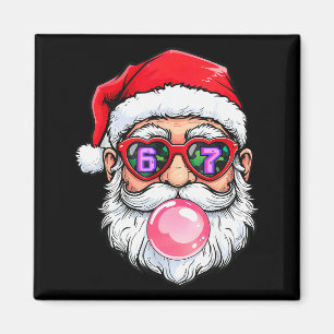 67 Meme Six Seven Number 6-7 6 7 Funny Santa Xmas Magnet