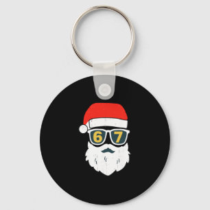 67 Meme Six Seven Santa Face Kids Men Boys Girls C Key Ring