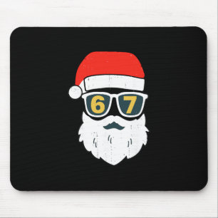 67 Meme Six Seven Santa Face Kids Men Boys Girls C Mouse Mat