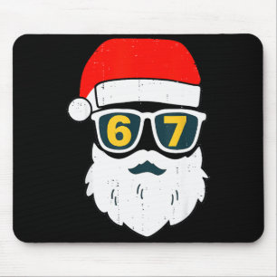 67 Meme Six Seven Santa Face Kids Men Boys Girls C Mouse Mat