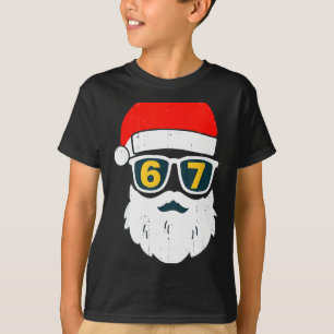 67 Meme Six Seven Santa Face Kids Men Boys Girls C T-Shirt