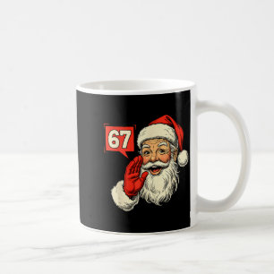 67 Meme Six Seven Santa Funny Christmas Gen Z Alph Coffee Mug