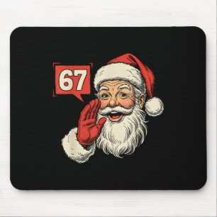 67 Meme Six Seven Santa Funny Christmas Gen Z Alph Mouse Mat