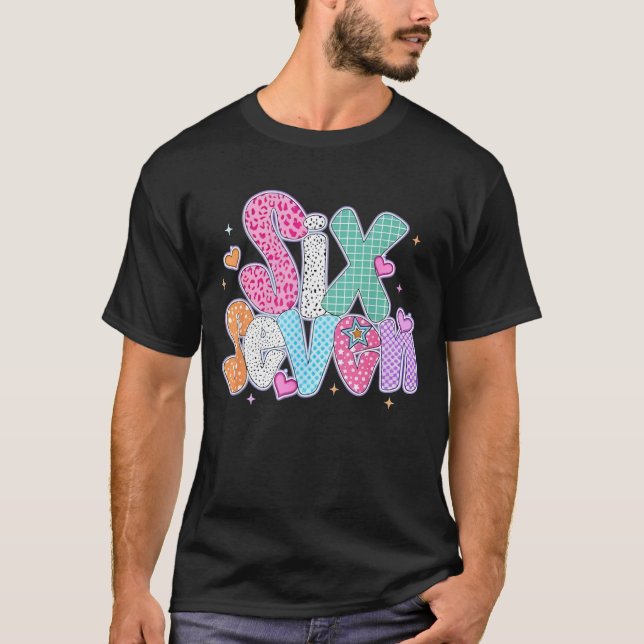 67 Meme six Seven Shirt 6 7 Funny Women Girls Kids (Front)