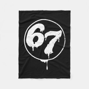 67 Meme Six Seven Urn Graffiti Style  Fleece Blanket