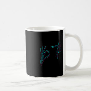 67 Meme Skeleton Hand 6 7 Halloween Six Seven Funn Coffee Mug