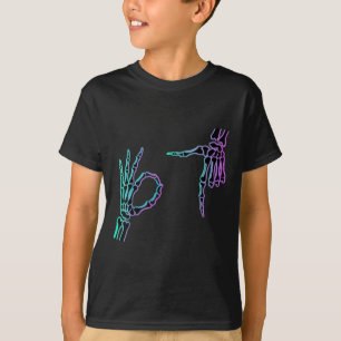 67 Meme Skeleton Hand 6 7 Halloween Six Seven T-Shirt