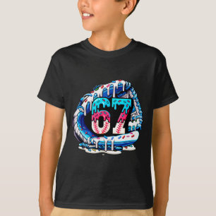 67 Meme Slang Baseball Glove Drip Ice Cream Six Se T-Shirt