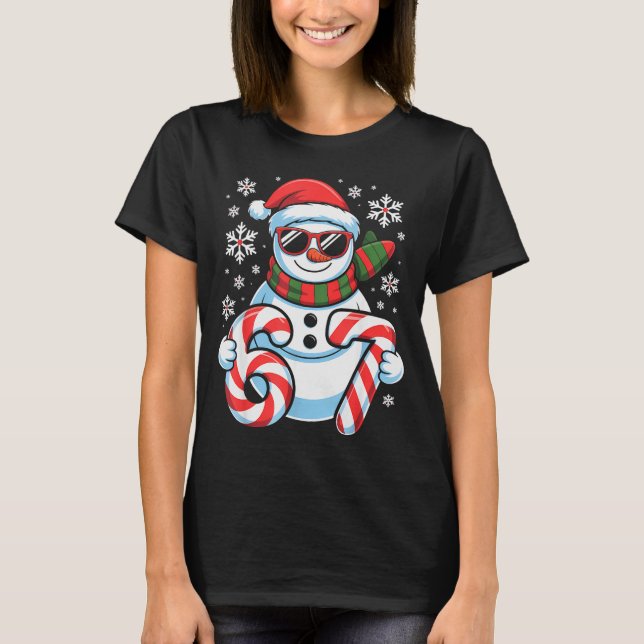 67 Meme Snowman Brainrot Funny Christmas Kids Boys T-Shirt (Front)