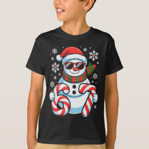 67 Meme Snowman Brainrot Funny Christmas Kids Boys T-Shirt