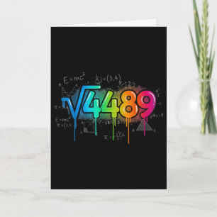 67 Meme Square Root 4489 Drip Six Seven Math Teach Card