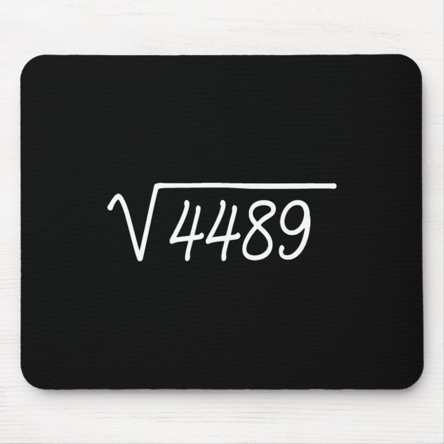 67 Meme Square Root 4489  Mouse Mat (Front)