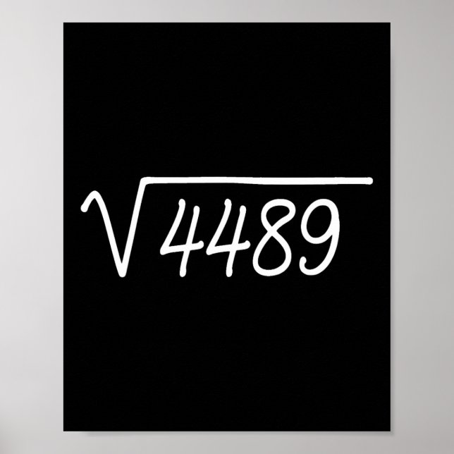 67 Meme Square Root 4489  Poster (Front)