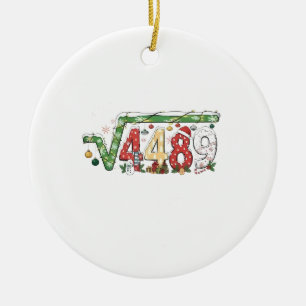 67 Meme Square Root 4489 Six Seven Math Christmas Ceramic Tree Decoration